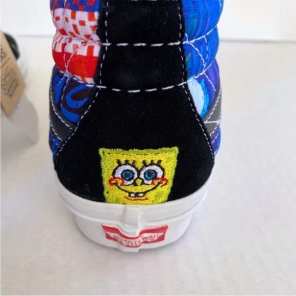 NEW Vans SpongeBob Sandy Liang Sk8-Hi 38 DX Shoes Patchwork 8.5