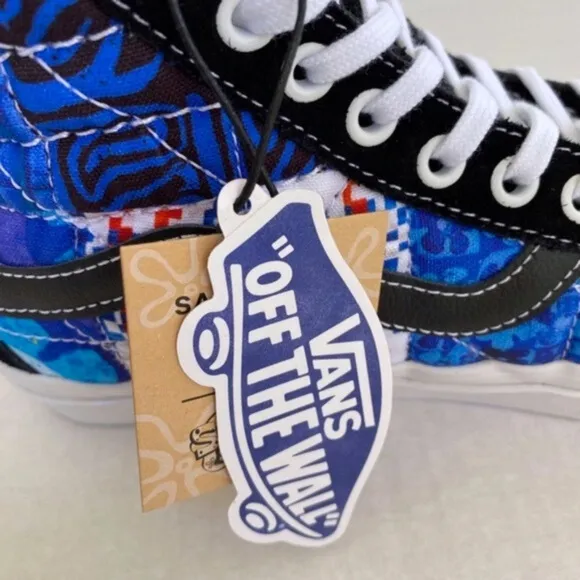 NEW Vans SpongeBob Sandy Liang Sk8-Hi 38 DX Shoes Patchwork 8.5
