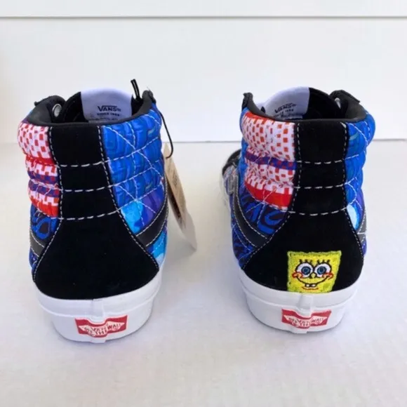 NEW Vans SpongeBob Sandy Liang Sk8-Hi 38 DX Shoes Patchwork 8.5