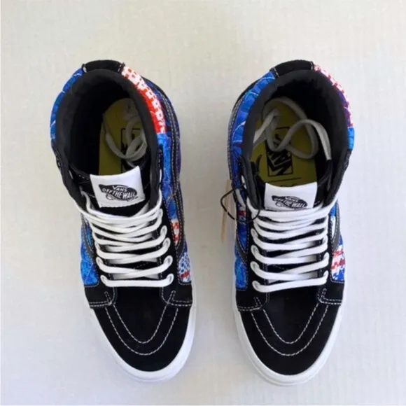 NEW Vans SpongeBob Sandy Liang Sk8-Hi 38 DX Shoes Patchwork 8.5