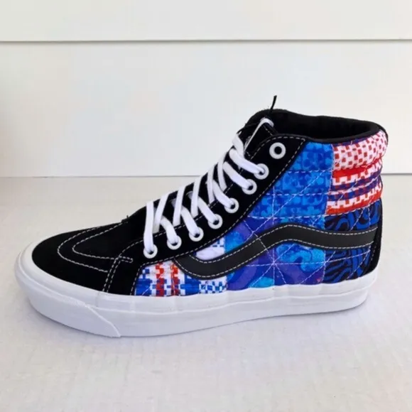 NEW Vans SpongeBob Sandy Liang Sk8-Hi 38 DX Shoes Patchwork 8.5