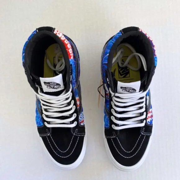 NEW Vans SpongeBob Sandy Liang Sk8-Hi 38 DX Shoes Patchwork 8.5