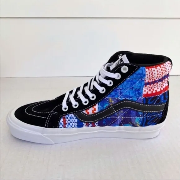 NEW Vans SpongeBob Sandy Liang Sk8-Hi 38 DX Shoes Patchwork 8.5