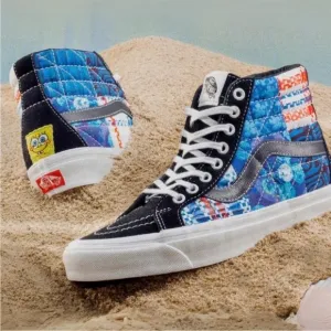 NEW Vans SpongeBob Sandy Liang Sk8-Hi 38 DX Shoes Patchwork 8.5
