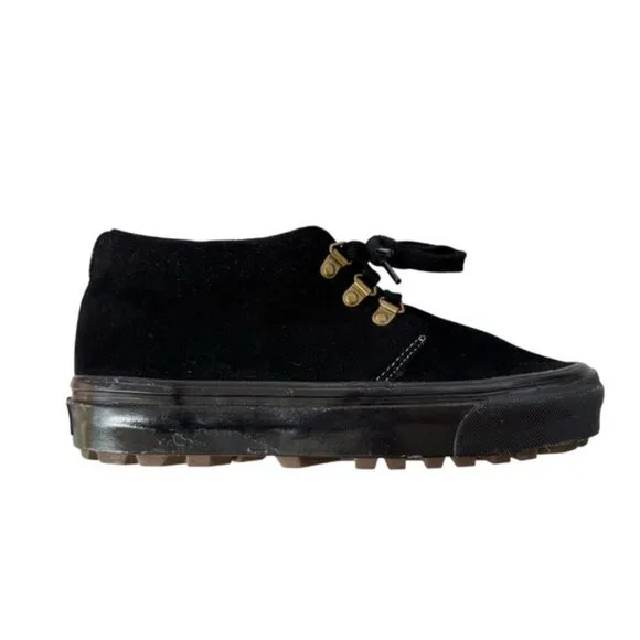 NEW Vans Vault Chukka Sierra LX OG Black Suede Size 8 Women 6.5 Men