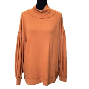 New ~ WE THE FREE ~ Women's Brown Long Sleeve Knitted Pullover Sweater Size XS