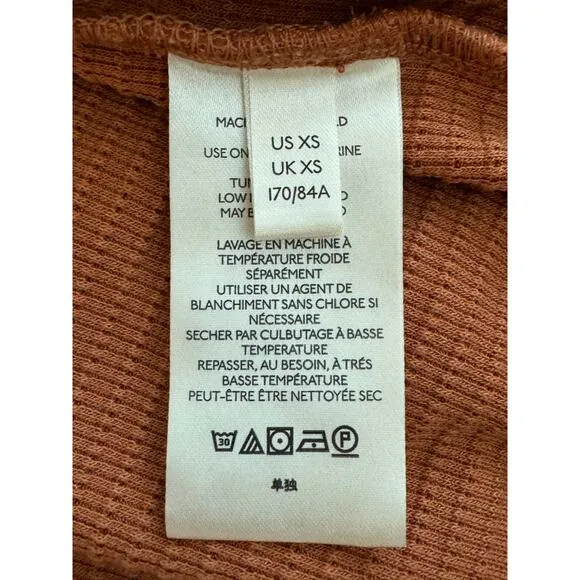 New ~ WE THE FREE ~ Women's Brown Long Sleeve Knitted Pullover Sweater Size XS