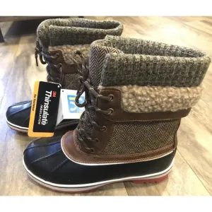 NEW Womens 3M Thinsulate Size 7 Insulated Warm Lined Snow/Winter Boots.