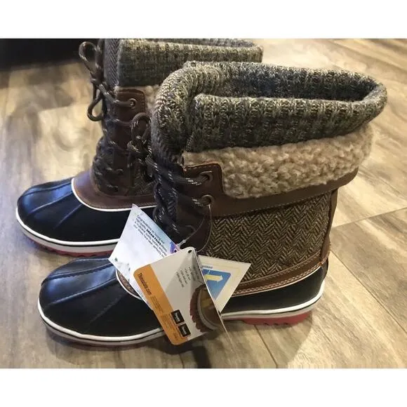 NEW Womens 3M Thinsulate Size 7 Insulated Warm Lined Snow/Winter Boots.