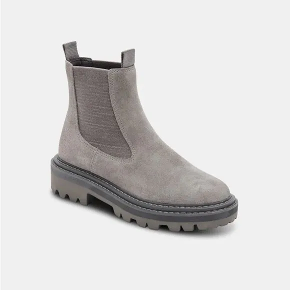 NIB Dolce Vita Moana H2O Charcoal Suede Boots 6.5