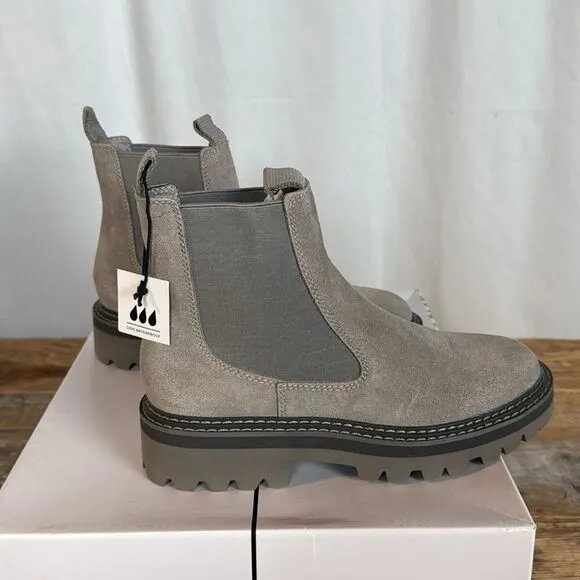 NIB Dolce Vita Moana H2O Charcoal Suede Boots 6.5