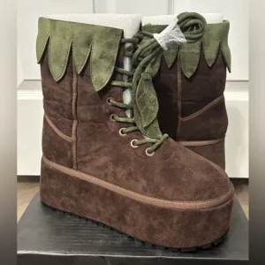 NIB Dolls Kill / Current Mood Forest Dweller Platform Boots