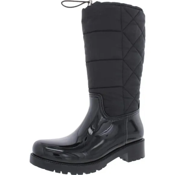 NIB Marc Fisher Women's Triumph Laceless Rain Boots Black