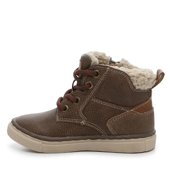 NIB Max   Jake Steven Boot Brown Kid's Zip Up Boot Size 5 Toddler