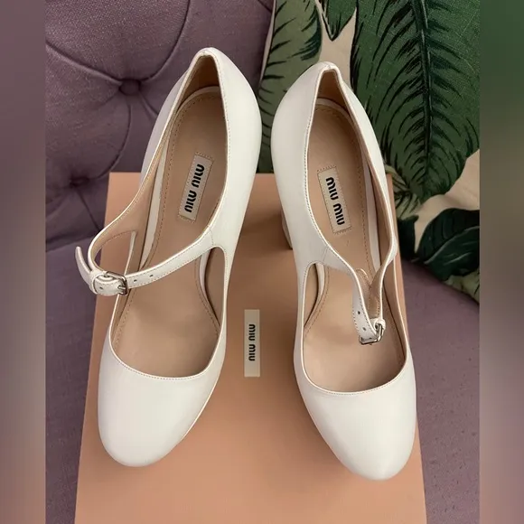 NIB Miu Miu Platform Mary Jane Pumps 38.5