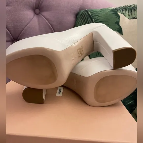 NIB Miu Miu Platform Mary Jane Pumps 38.5