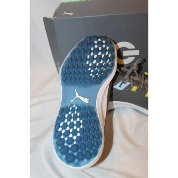 NIB PUMA Men's Ignite Fasten8‎ Pro Spikeless Waterproof Golf Shoes Sz 8 Gray