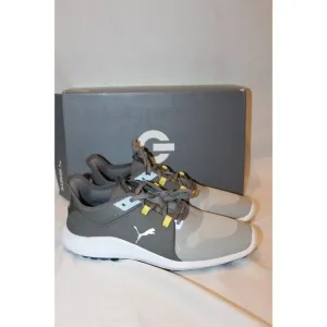 NIB PUMA Men's Ignite Fasten8‎ Pro Spikeless Waterproof Golf Shoes Sz 8 Gray