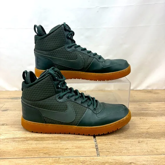 Nike AA0547-300 Court Borough Mid Winter Mens 10 Green/Gum Athletic Shoes