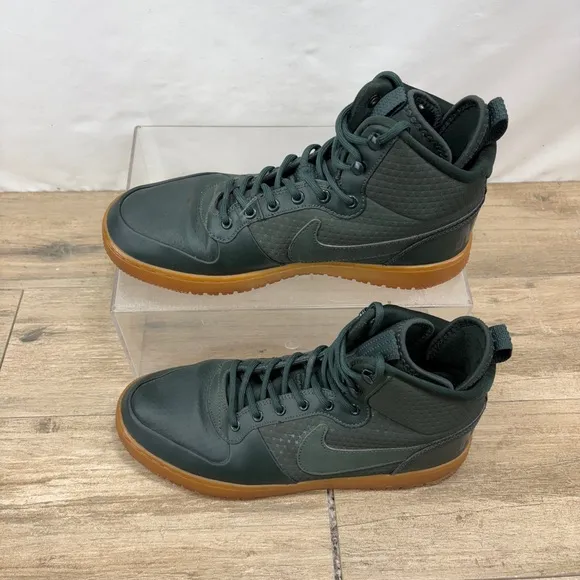 Nike AA0547-300 Court Borough Mid Winter Mens 10 Green/Gum Athletic Shoes