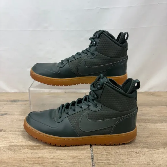 Nike AA0547-300 Court Borough Mid Winter Mens 10 Green/Gum Athletic Shoes