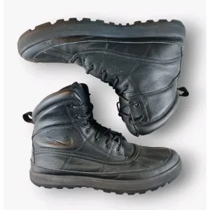 Nike ACG Woodside 2 Triple Black Waterproof Boots Shoes 525393-090 Mens 14 Clean