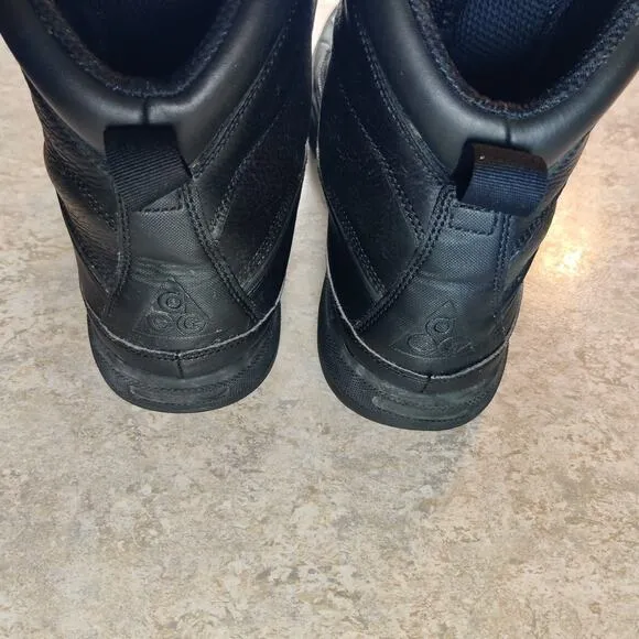 Nike ACG Woodside 2 Triple Black Waterproof Boots Shoes 525393-090 Mens 14 Clean