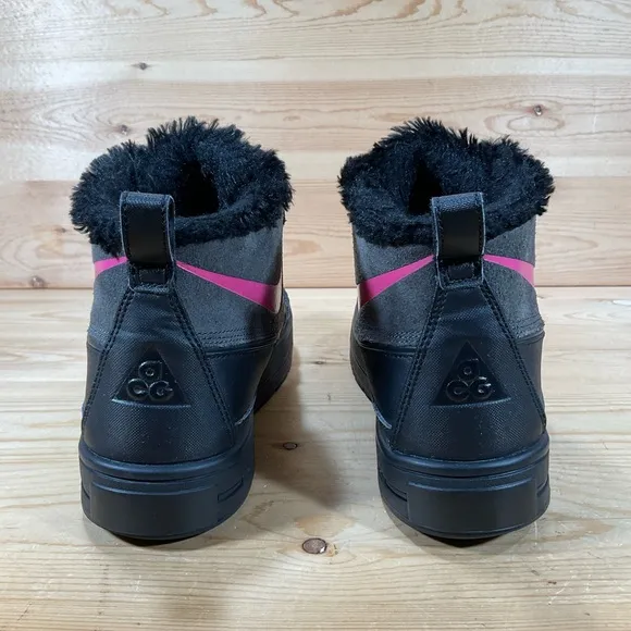 Nike ACG Woodside Chukka 2 Boots Size Youth 7 Women’s 8.5 Black Pink 859425-001