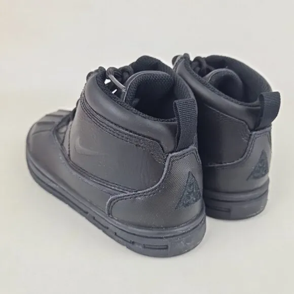 Nike ACG Woodside TODDLER Winter Boots Black Waterproof Size 10 C
