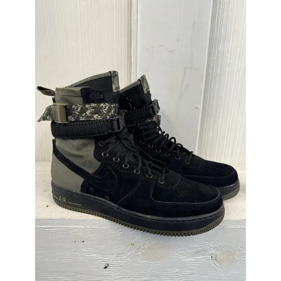 Nike Air Force 1 SF AF1 Special Field Boots Camo Black Men Size 13 864024-004