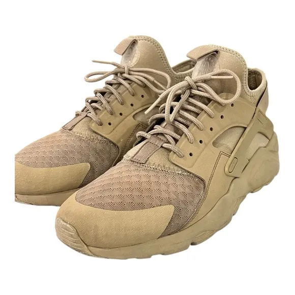 Nike Air Huarache Run Ultra Mushroom Tan Sand Size 10 - 819685-203 Desert Shoes