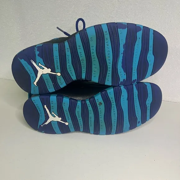 Nike Air Jordan 10 Retro Charlotte Hornets Custom Size 9