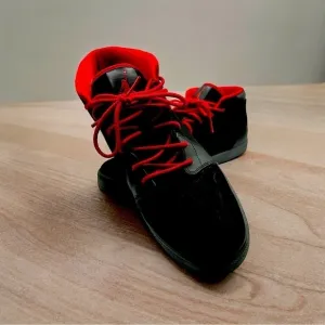 Nike Air Jordan V1 Chukka 535992-010 Mens Size 11 Black Gym Red Dark Grey