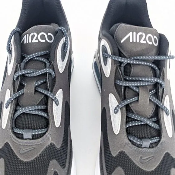 Nike Air Max 200 Men's Winter Casual Shoes Sneakers Black Grey &amp; White Size 10