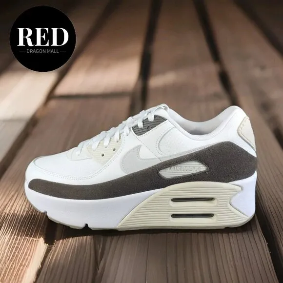 Nike Air Max 90 LV8 FD4328-102 White Photon Dust Shoes - Women's Size 12