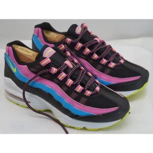 Nike Air Max 95 Sneakers GS Youth Black Volt/Red/Violet Size 7 Y