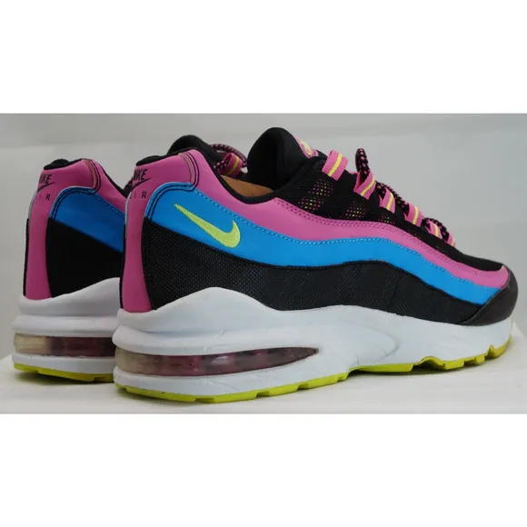 Nike Air Max 95 Sneakers GS Youth Black Volt/Red/Violet Size 7 Y