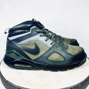 Nike Air Max Hi Top Athletic Shoes 11 Black Green Streetwear Y2k Retro Sneakers