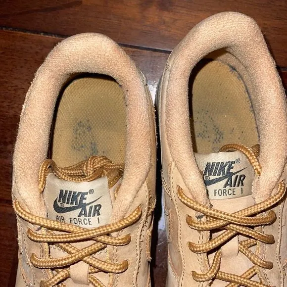 Nike Air Force 1 Winter PRM GS Low Youth Shoes Khaki and Gumshoe