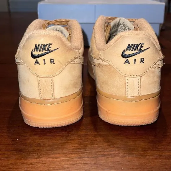 Nike Air Force 1 Winter PRM GS Low Youth Shoes Khaki and Gumshoe