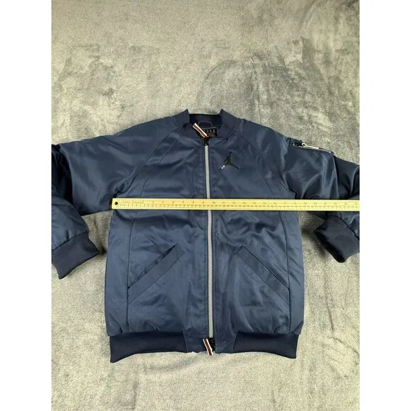 Nike Boys Jordan Jumpman Jacket Coat Midnight Blue Winter Full Zip Size Large