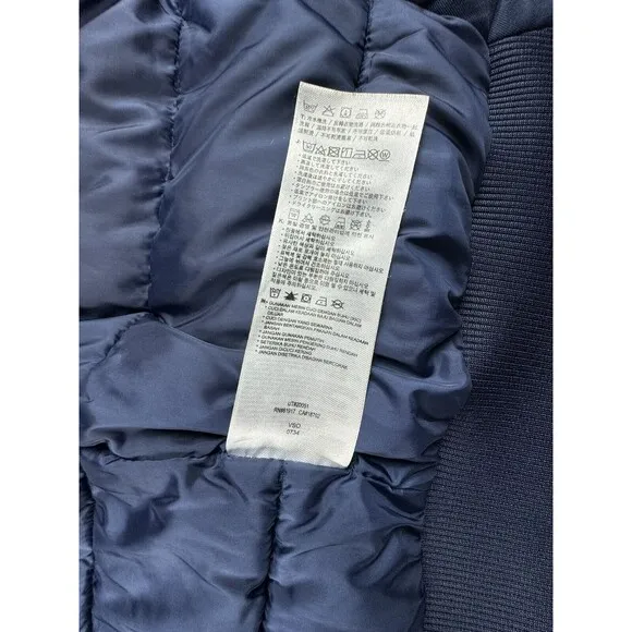Nike Boys Jordan Jumpman Jacket Coat Midnight Blue Winter Full Zip Size Large