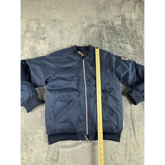 Nike Boys Jordan Jumpman Jacket Coat Midnight Blue Winter Full Zip Size Large