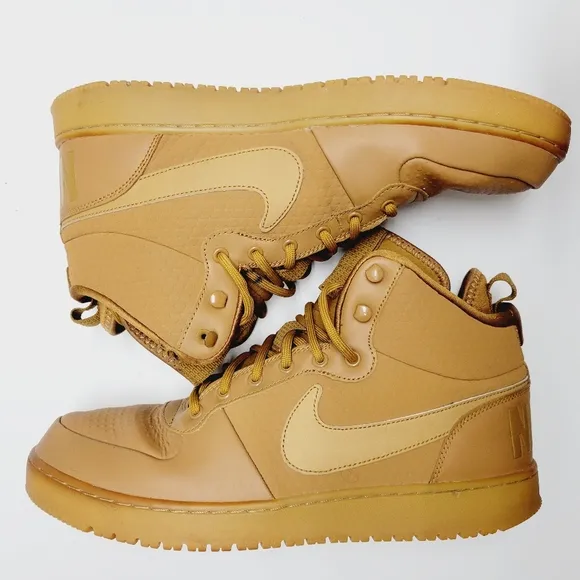 Nike Court Borough MID Winter Mens Shoes Wheat Sneakers AA0547-700 Size 12