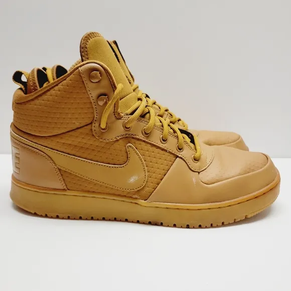 Nike Court Borough MID Winter Mens Shoes Wheat Sneakers AA0547-700 Size 12