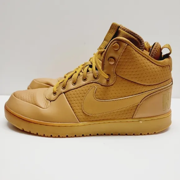 Nike Court Borough MID Winter Mens Shoes Wheat Sneakers AA0547-700 Size 12