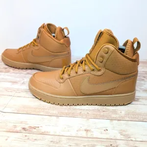 Nike Court Borough Mid Winter Wheat Tan / Brown Men's Size 7.5 or 7 1/2 Like New