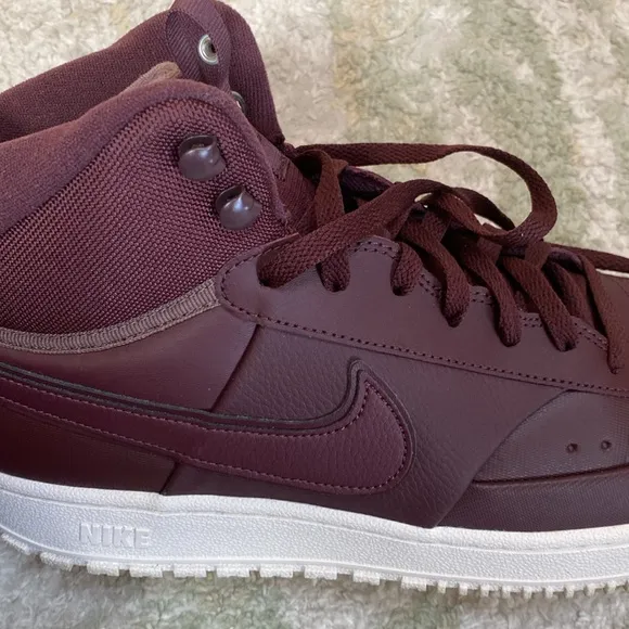 Nike Court Vision Mid Winter Burgundy Crush Sneaker