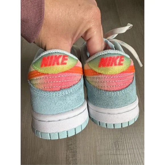 Nike Dunk Low BG 'Heat Map' Blue HF4797-474 Size 3.5 Y Sneakers