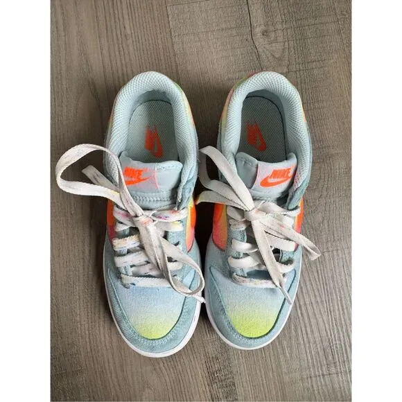 Nike Dunk Low BG 'Heat Map' Blue HF4797-474 Size 3.5 Y Sneakers